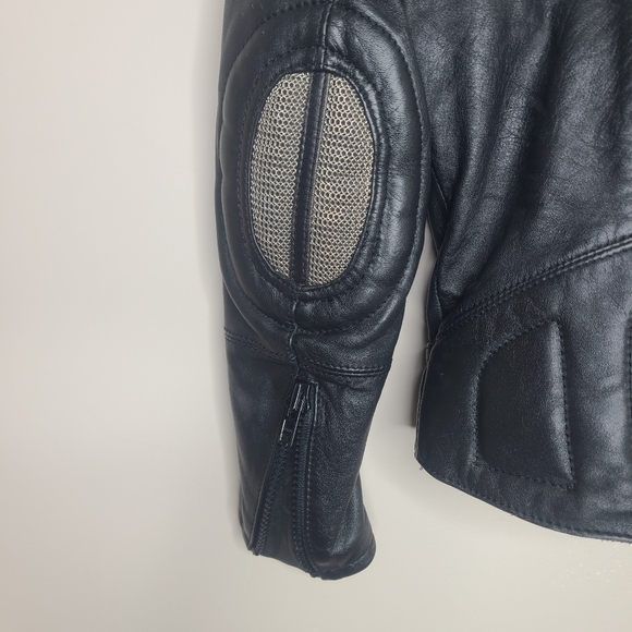 Vtg Hein Gericke Harley Davidson Motorcycle Biker Women's Leather‎ Moto Jacket - Picture 8 of 11